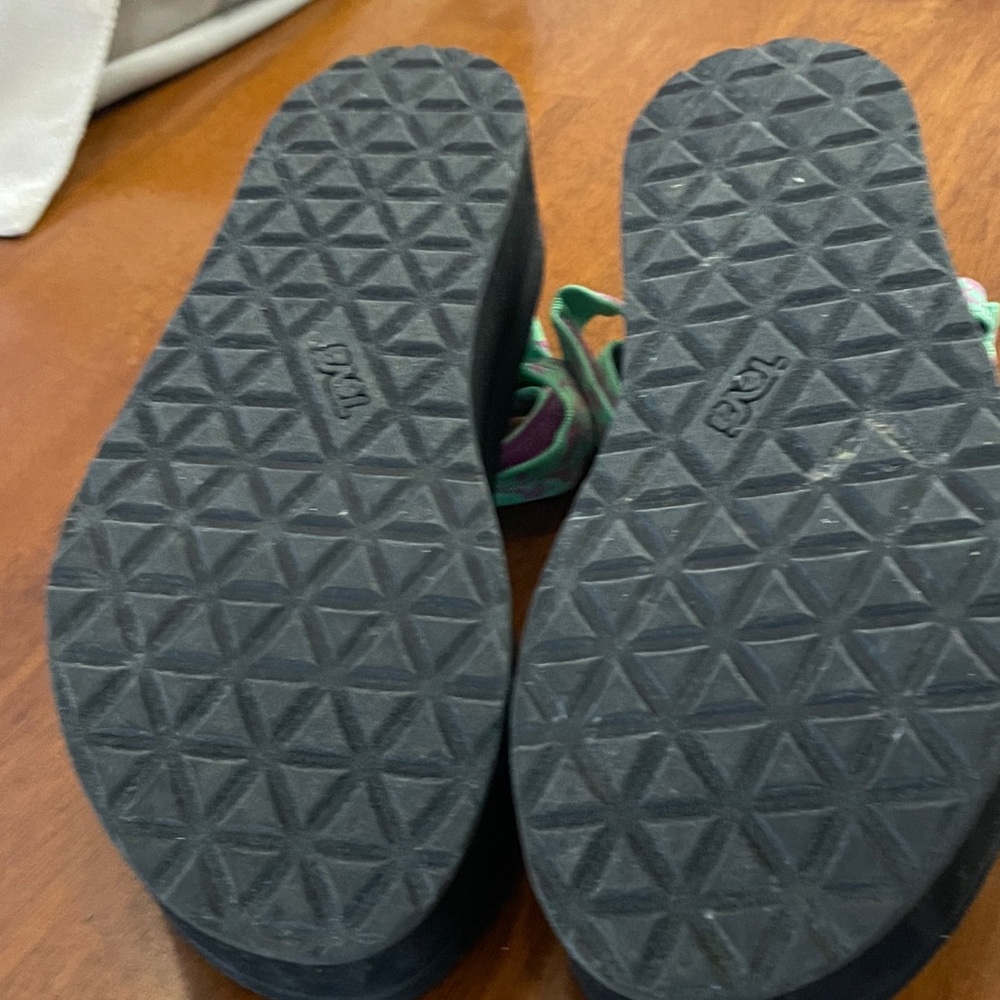Teva Women's Sandals - Pink and Green - Picture 4 of 4